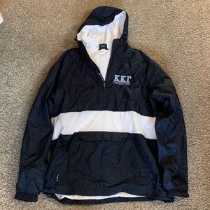 Charles River Kappa Quarter-Zip Rain Pullover sz L